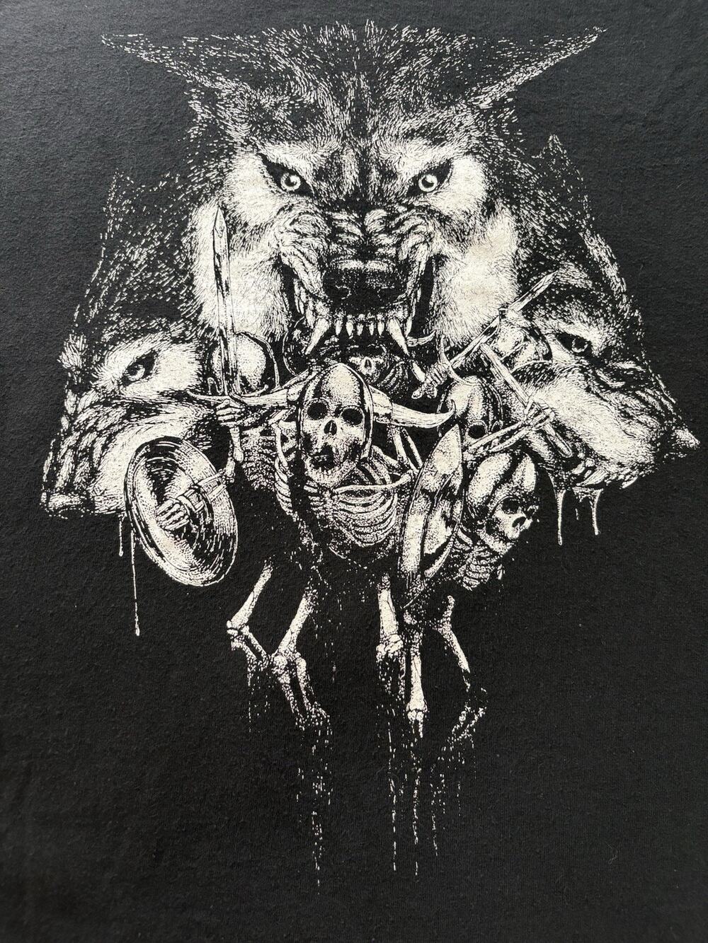 CVLT NATION Hell Awaits Merch Tee 2012 SM Black Vintage Death Doom Metal RARE